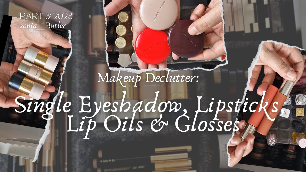 Declutter High End-Luxury Makeup Drawer 3 | Single Eyeshadows, Lipsticks, Lipglosses & Lip Oils