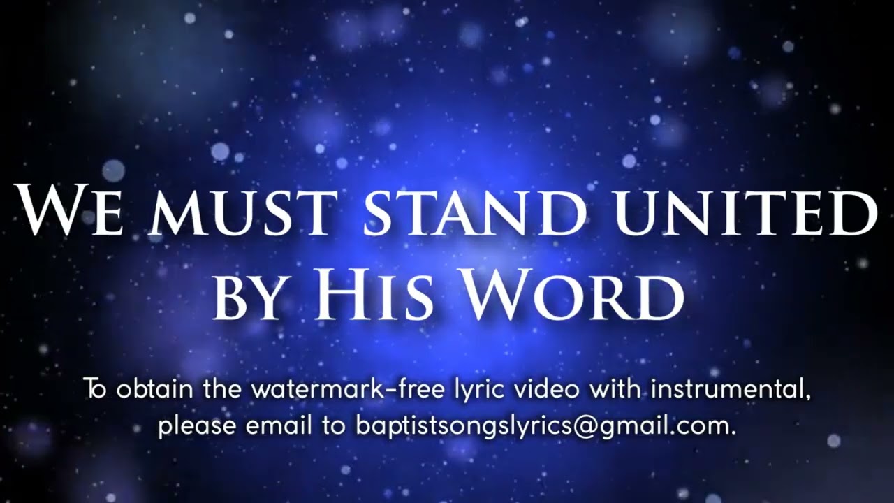 The Church Must Stand Together | Lyric Video