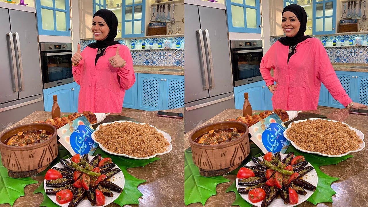 البلدي يوكل مع الشيف نونا | طاجن بامية بالدجاج - أرز حبة وحبة - كيكة التفاح والكراميل