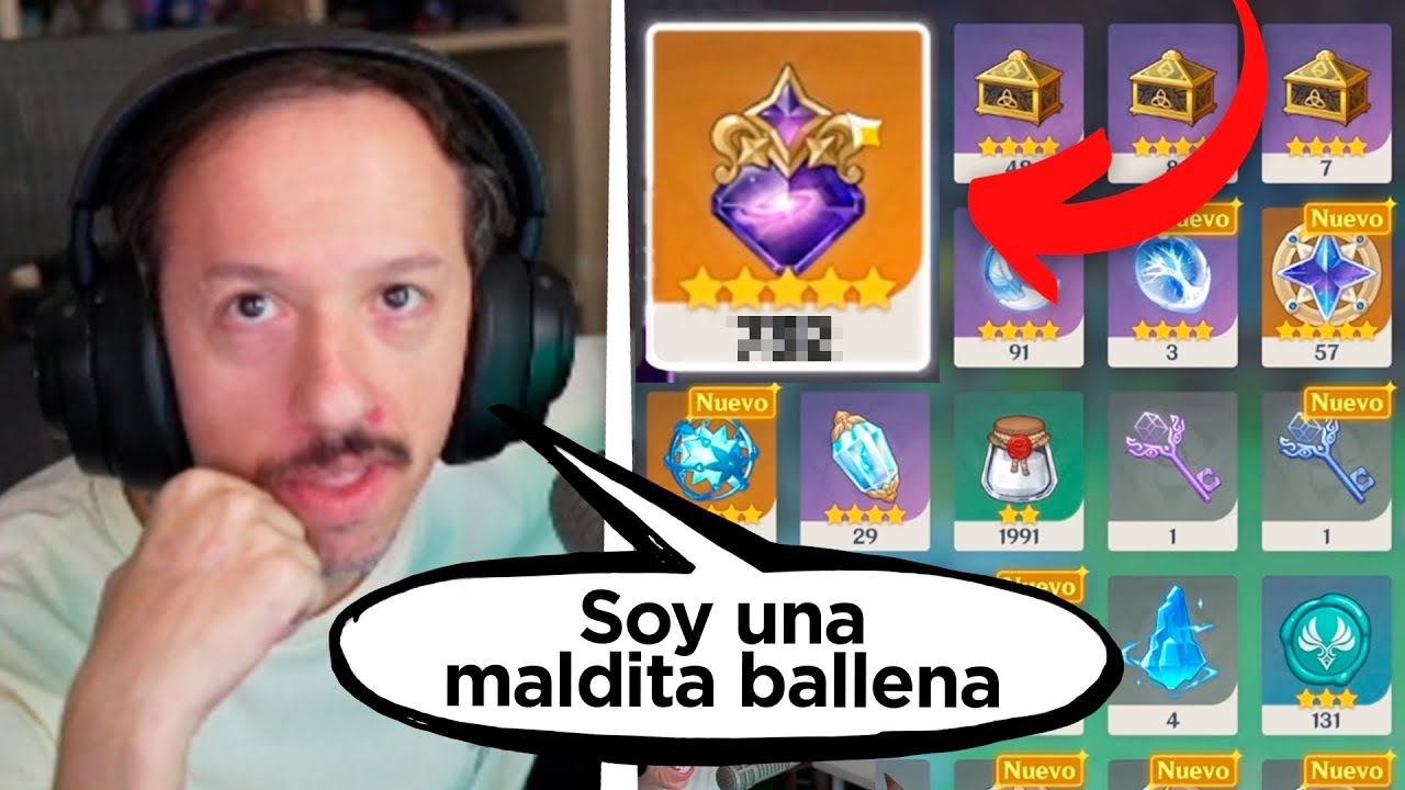 KNEKRO descubre cuántos DUPES tiene en el GENSHIN 🤯🤣 (se queda traumado)