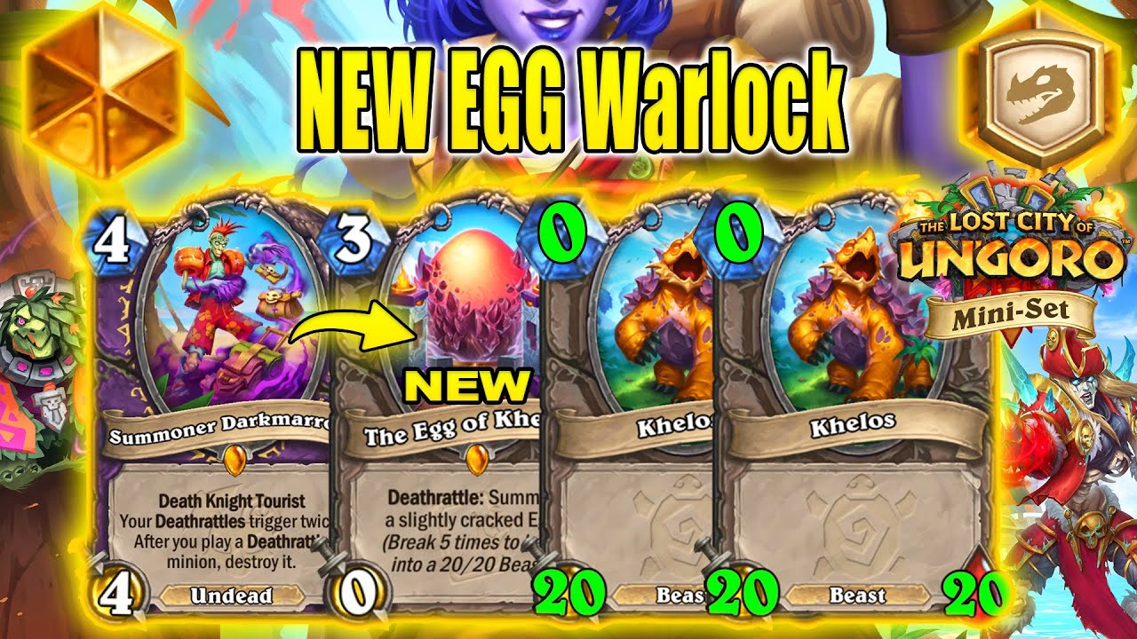NEW Egg of Khelos Warlock Deck Is Actually So OP At The Lost City of Un'Goro Mini-Set | Hearthstone