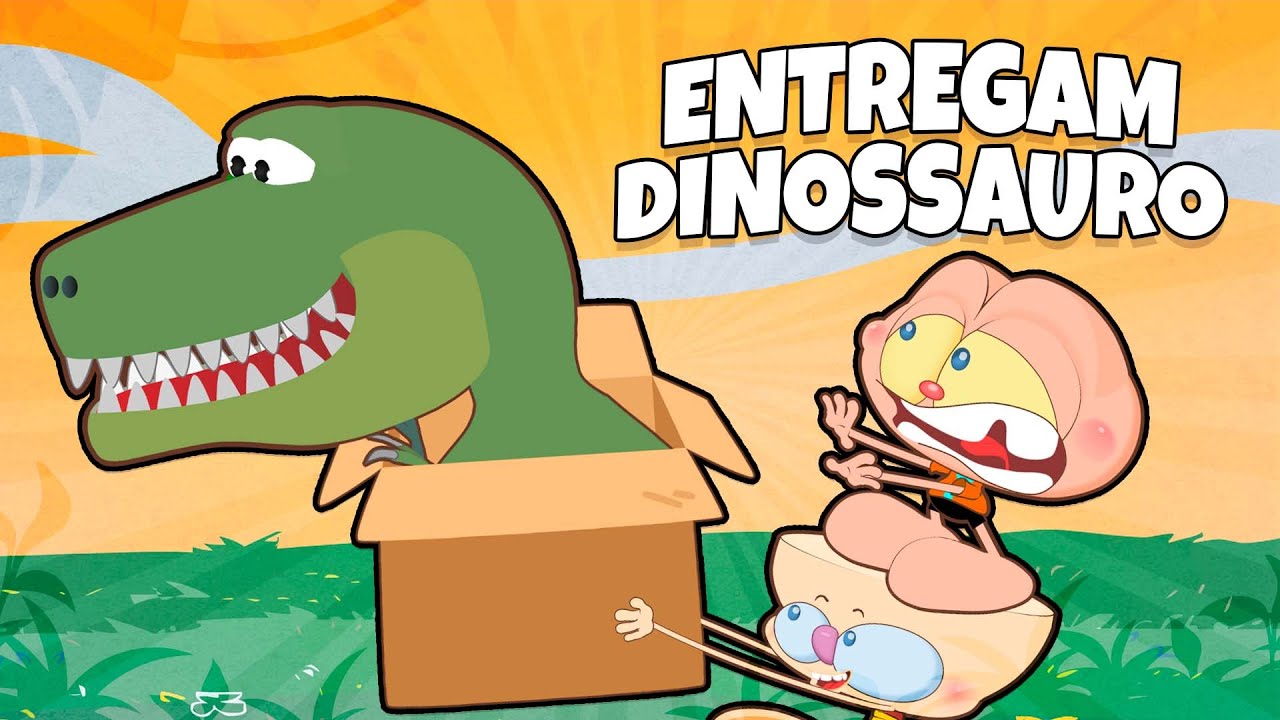 Mongo e Drongo e a entrega do DINOSSAURO - Desenho animado