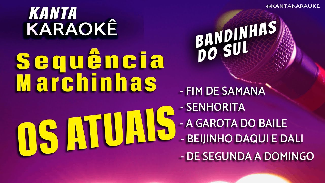 🎤karaokê sequência OS ATUAIS  - Grupo só Alegria