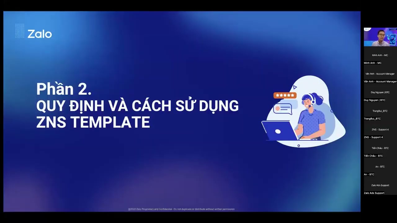 Dịch vụ Zalo ZNS và ứng dụng cho khách hàng doanh nghiệp (25/8/2022)