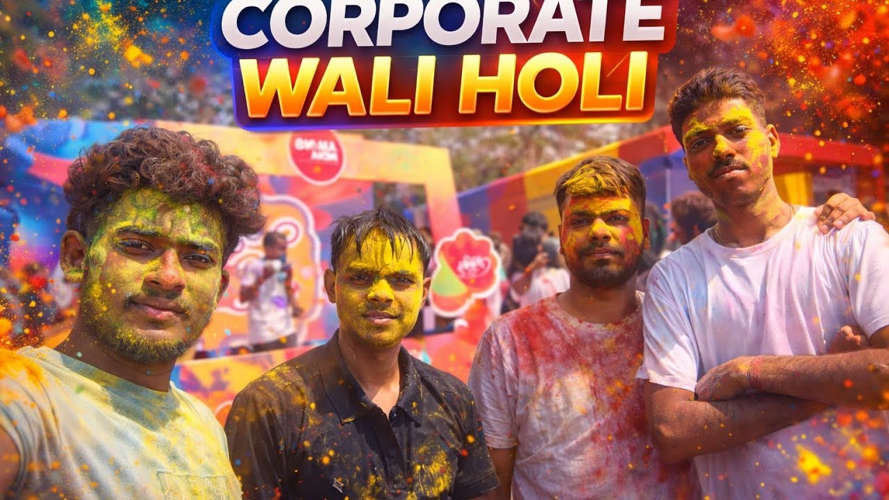 Corporate Life Wali Holi 🫟🫟 || Happy Holi🍃 || Daily Vlog 😎