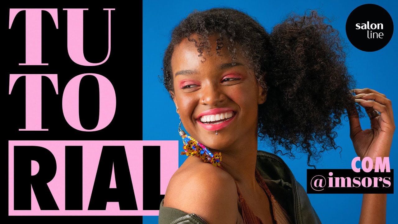 Penteados que valorizam o crespo com volume | Tutorial | T&ocirc; de cacho