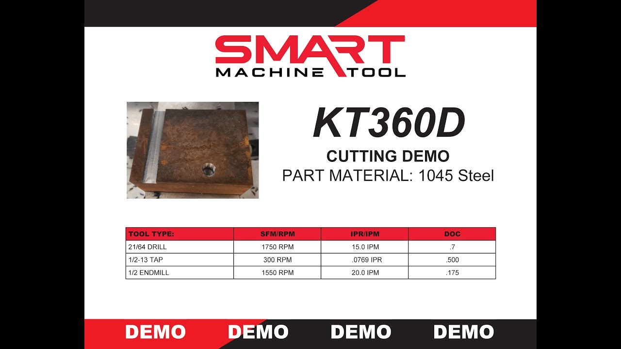 SMART Machine Tool - KT360D Cutting Demo