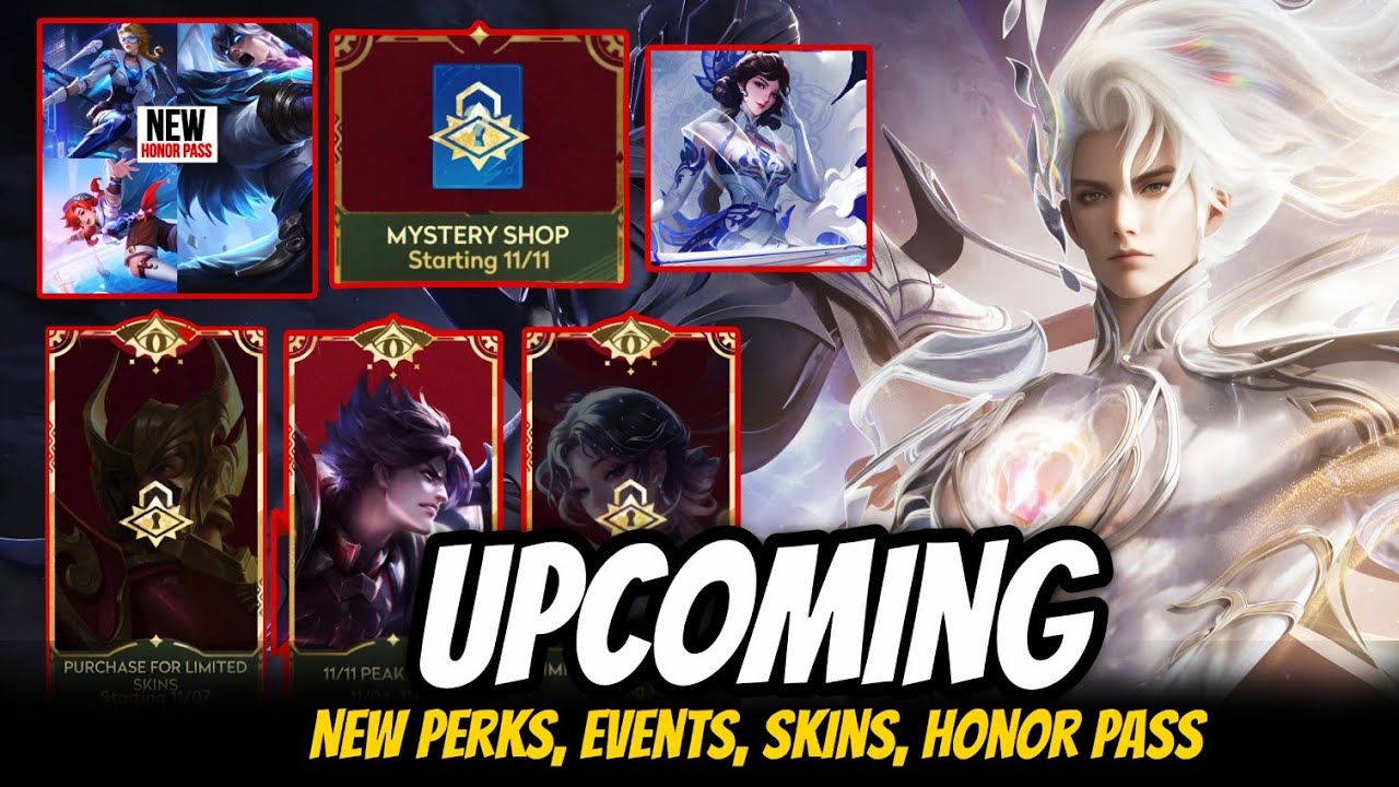 UPCOMING 11/11 EVENT PERKS, NEW SKINS, FLAWLESS, NEW HONOR PASS | HONOR OF KINGS