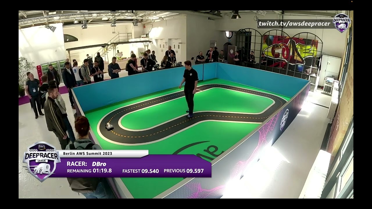 AWS Berlin Summit 2023 | AWS DeepRacer | DBro 8.618 sec