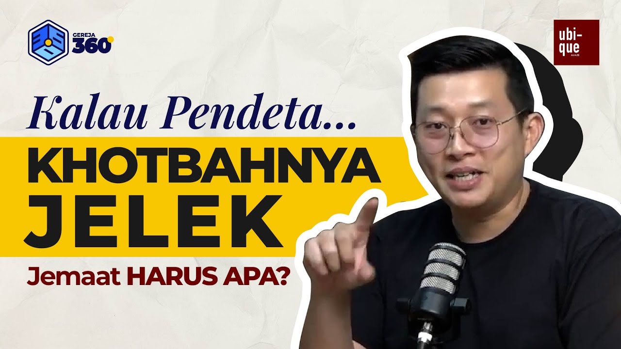 Ganti Gereja Kalo Khotbah Pendetanya Jelek!