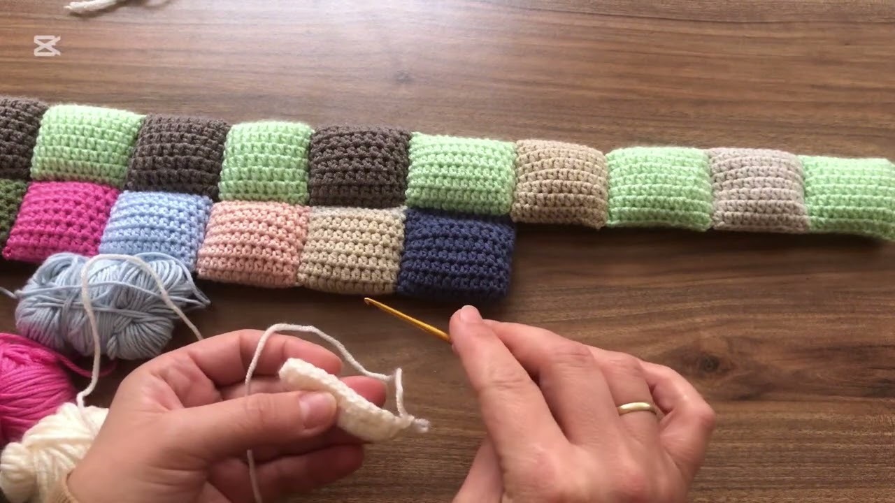 Örgü motif yapımı  knitting motif making (motiflerden yorgan yapıyorum) #motif#örgü#knitting