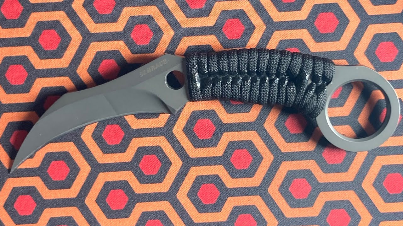 Schrade 9Cr18MoV Grey Ti Coated Karambit