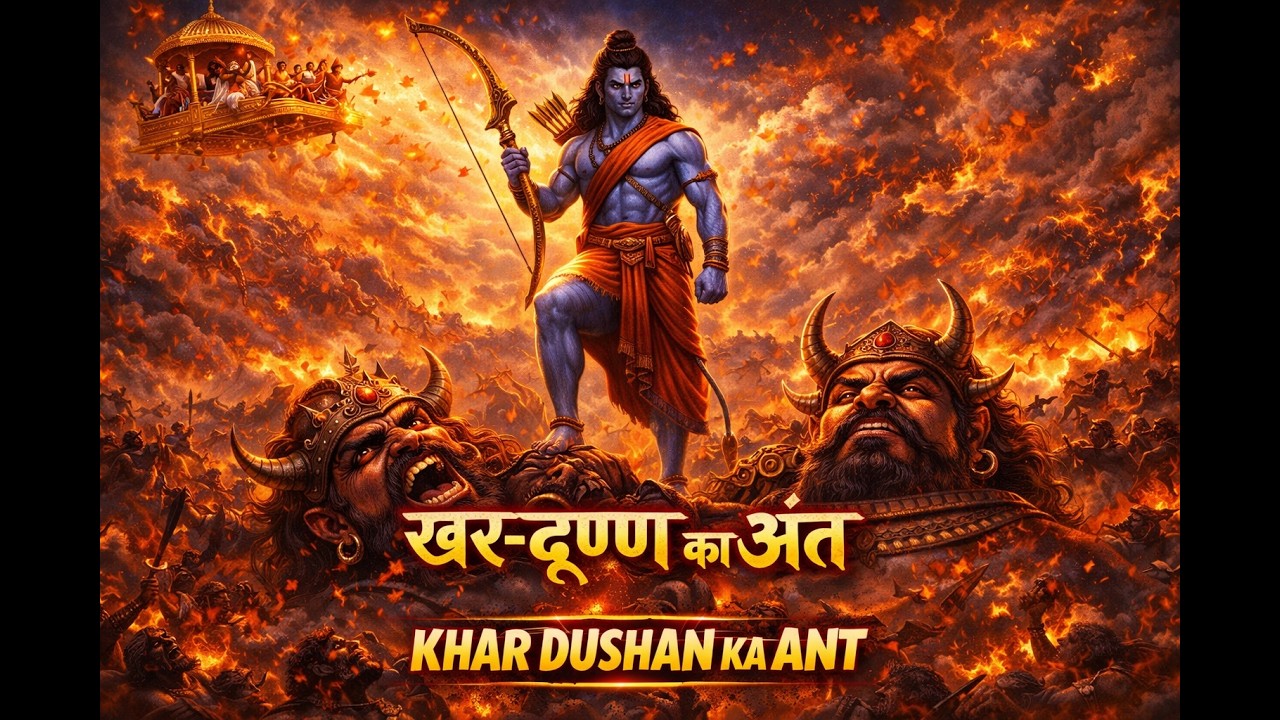 Raghuveer ka Prachand Yudh: Jab Ram ke Baano se Kaamp Uthe Rakshas | Khar-Dushan ka Ant Gyan Prasang