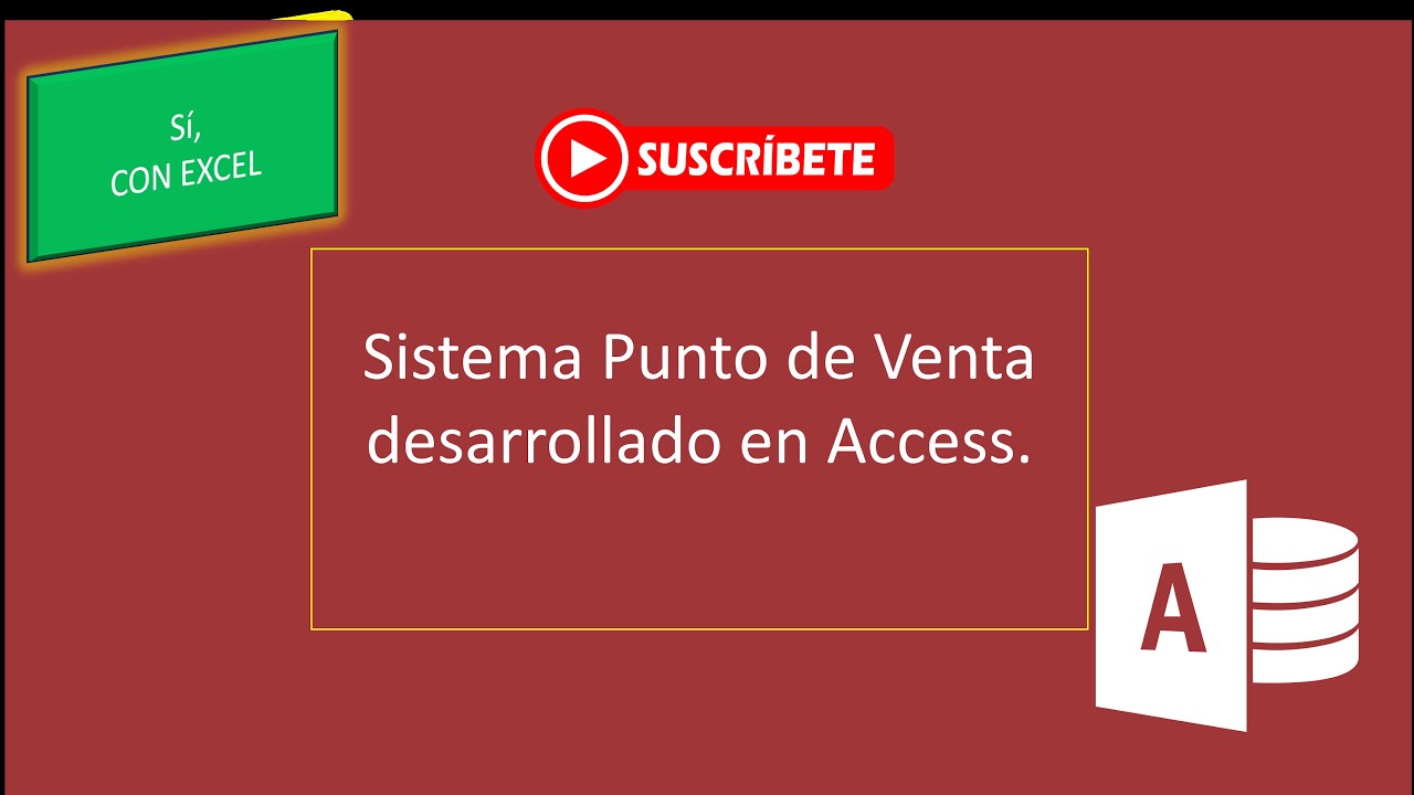 Sistema Punto de Venta Access con Reportes (Enlace en la descripción)