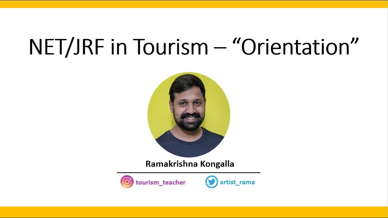 NET JRF in Tourism - 
