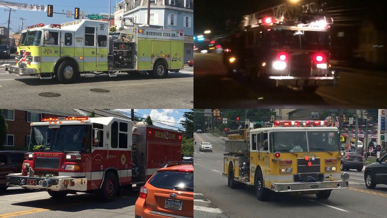 Fire Trucks Responding Compilation: Pierce Manufacturing Volume I