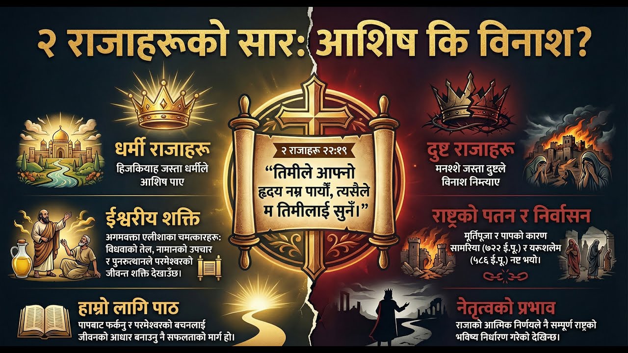 २ राजाहरू | परमेश्वरको न्याय र कृपा | २ राजाहरूको गहिरो शिक्षा | 2 Kings Bible Study Nepali