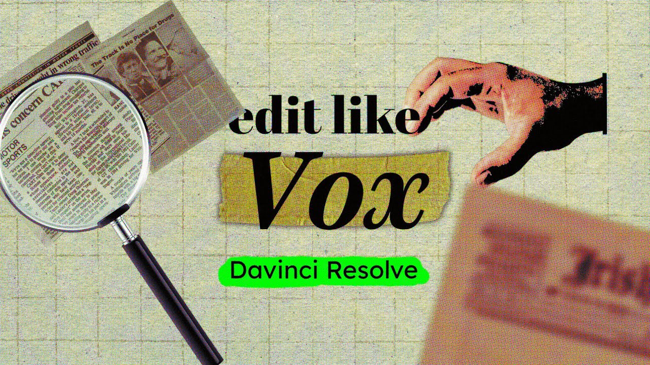 Анимация газеты в стиле Vox в DaVinci Resolve 2025