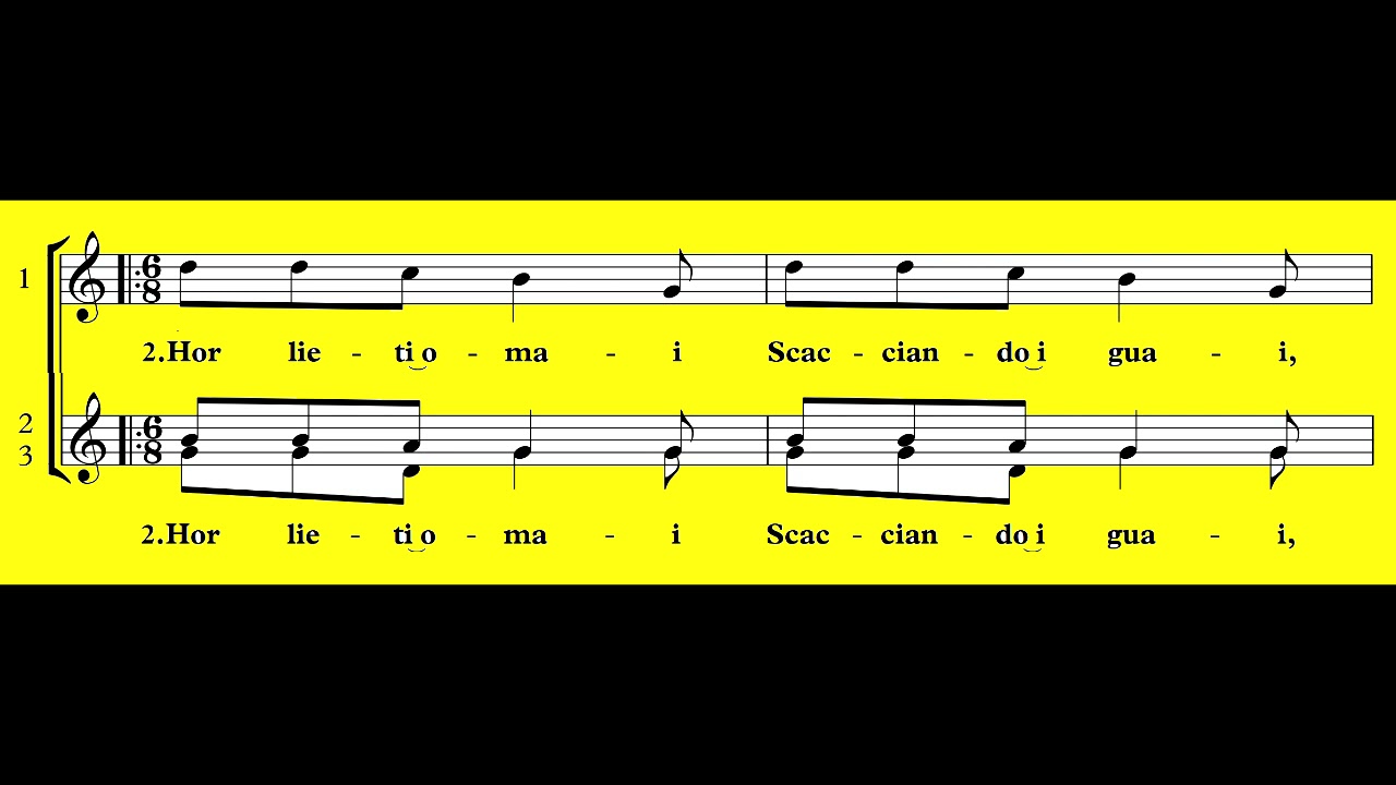 Studio coro virtuale A LIETA VITA (Gastoldi) voce 1