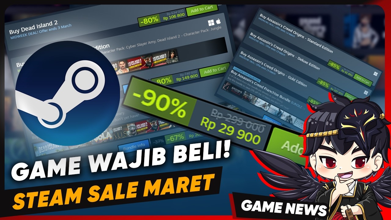 Steam Sale Maret Gila! Rekomendasi Game Paling Worth 🔥#steamsale