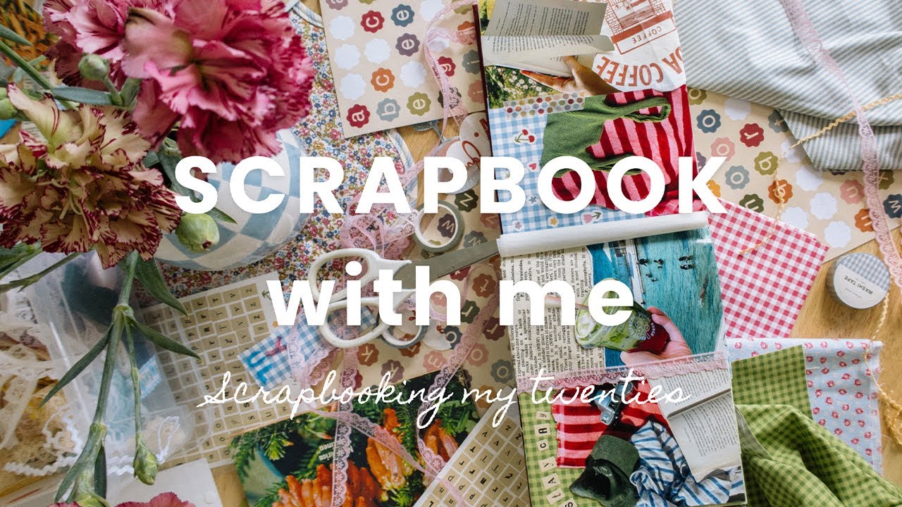 scrapbooking a double page layout 🌷 how-to scrapbook 📔