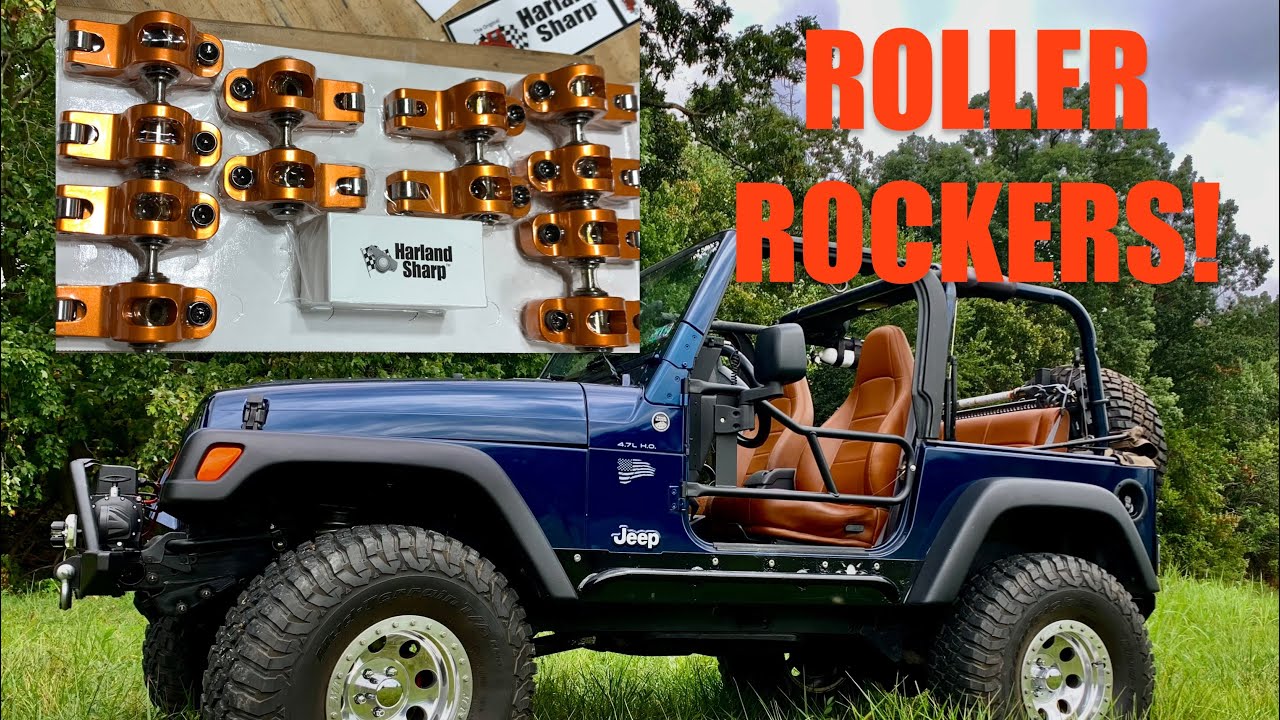 Harland Sharp 1.7:1 Roller Rockers on my JEEP 4.7L STROKER!