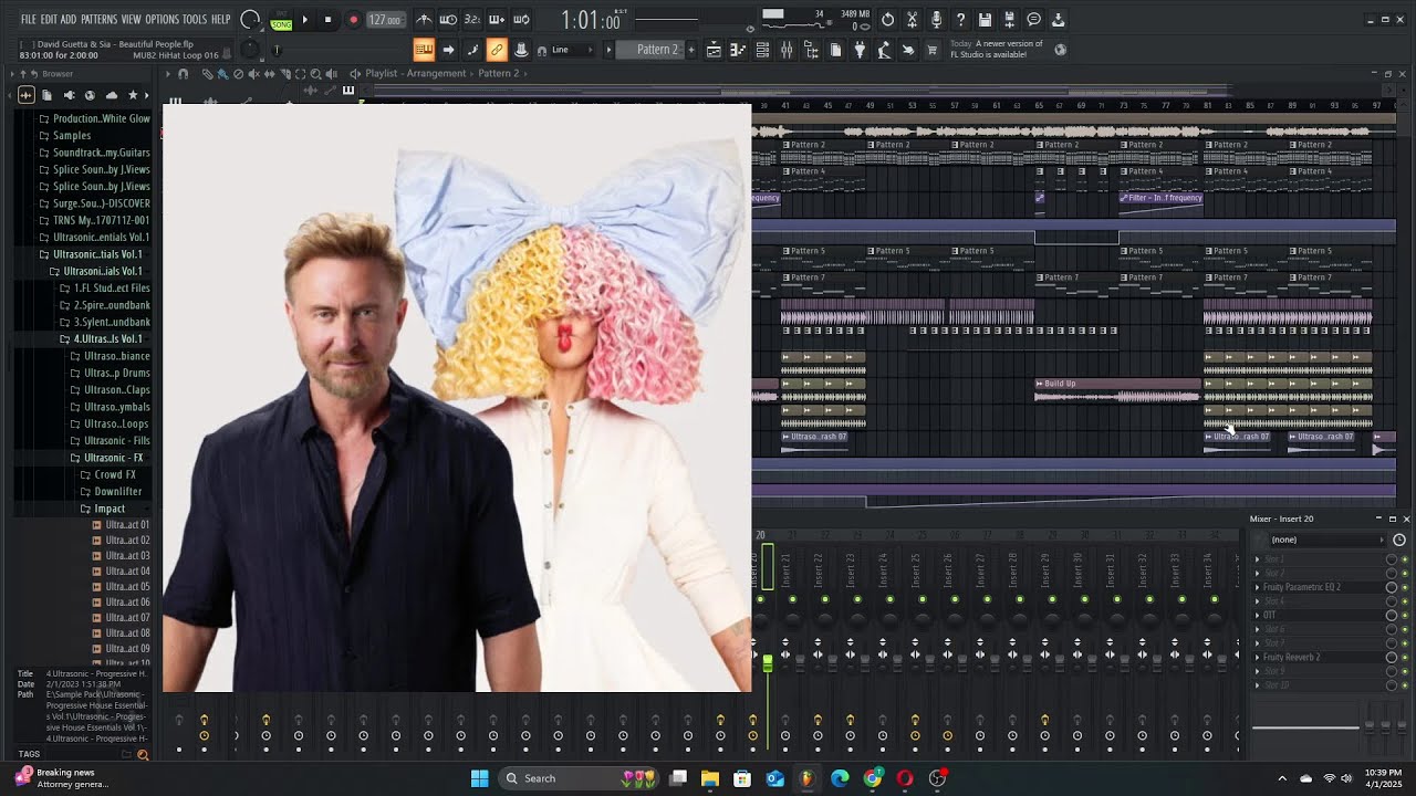 David Guetta & Sia - Beautiful People (Fl Studio Full Remake + FLP)