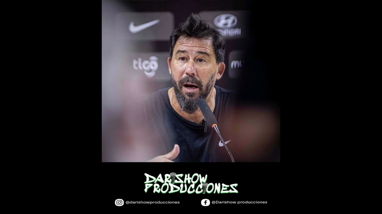 Conferencia de prensa de Pablo Sánchez DT de Olimpia, previo a la Sudamericana. 