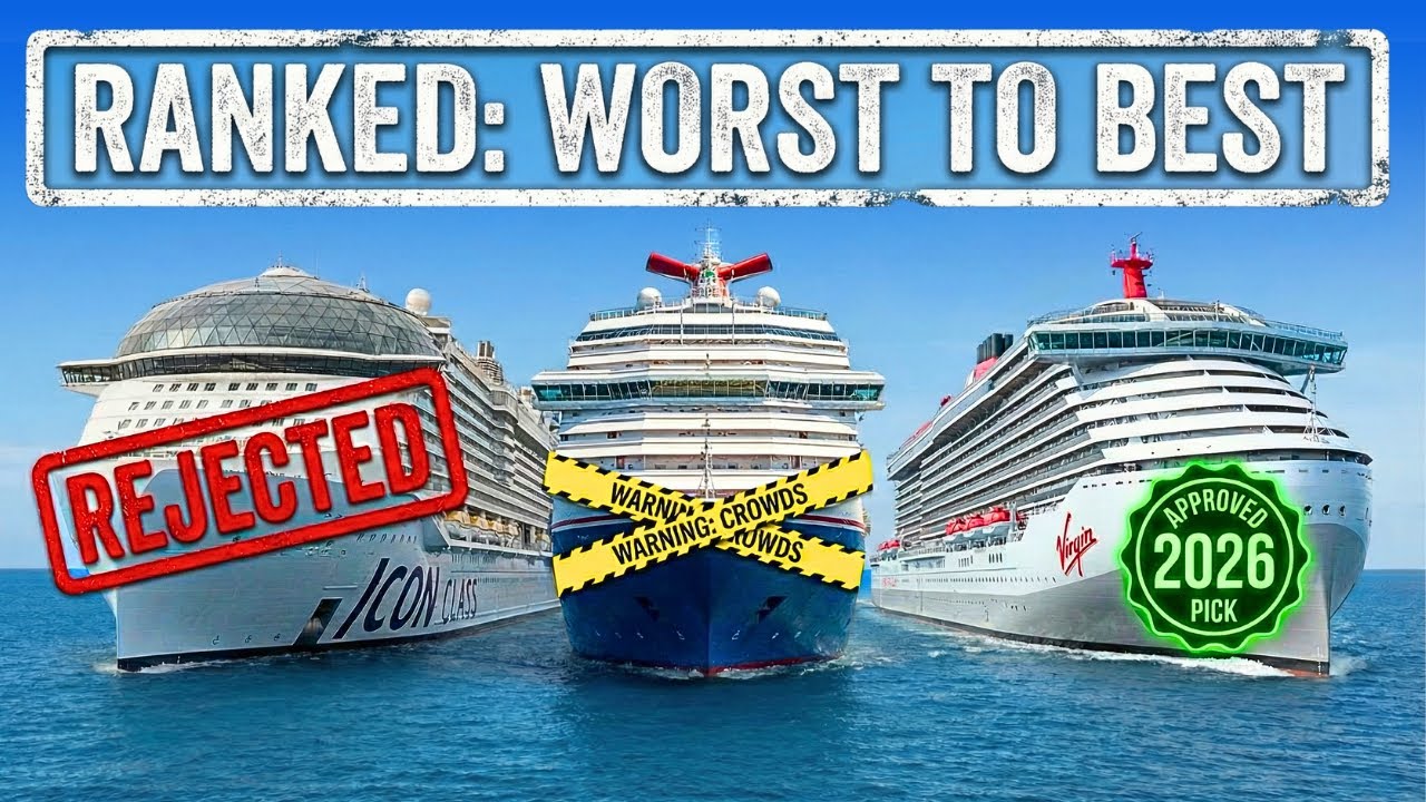Ranking Cruise Lines From WORST to BEST in 2026 (Which to AVOID)