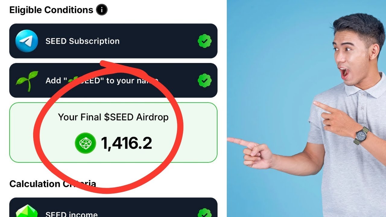 How to check and claim seed Airdrop allocation to wallet