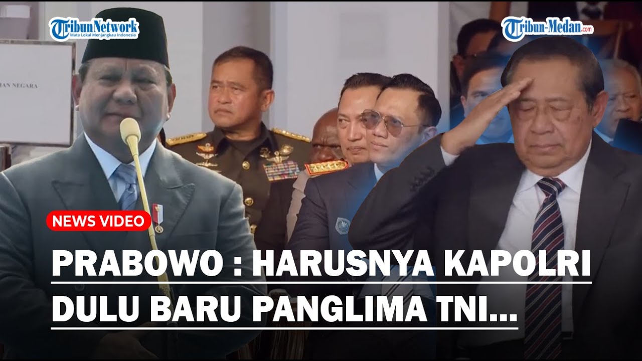 KALA PRESIDEN Prabowo Buat Tawa, Ceritakan Sejarah Khusus SBY Hingga Singgung Kapolri dan Panglima