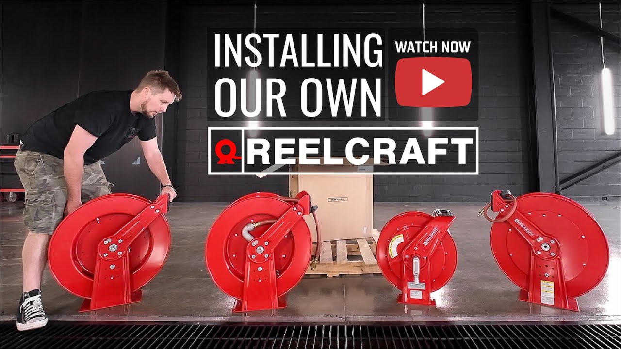 Installing a Reelcraft Hose Reel Bank in My Wash Bay!