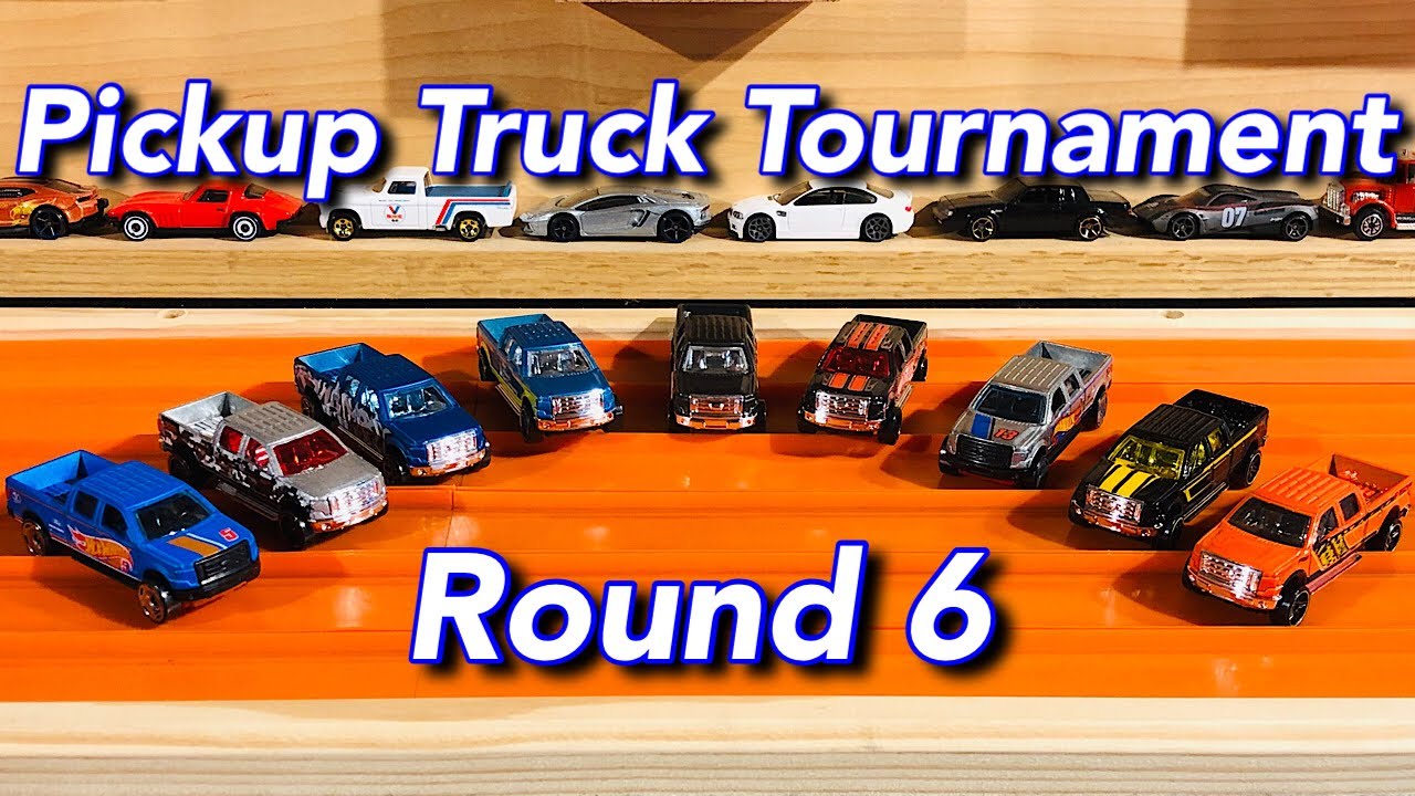 Race #26: Pickup Truck Tournament Qualifying Round 6! Hot Wheels F-150’s Plus a 12 car Bonus Race!