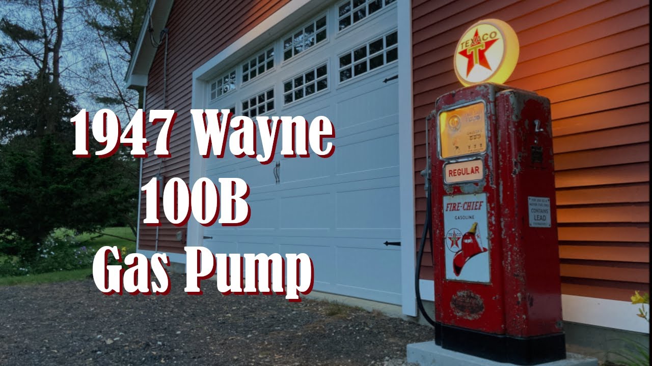 Бензонасос Wayne 100B 1947 года вымыт и освещен, оснащен мотором, рабочими крыльчатками и протерт...