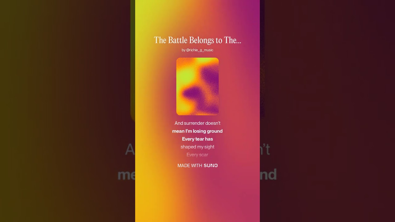 The Battle Belongs to The Lord