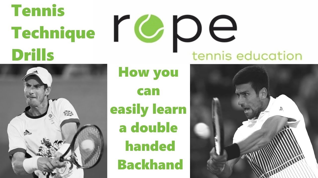 Tennis Technique Drills - Windshield Wiper double-handed Backhand  Progression