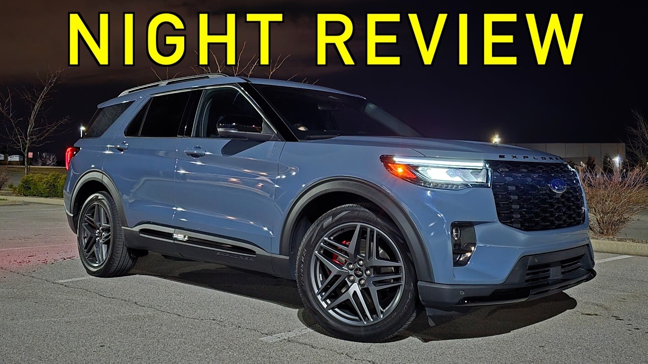 How's the Lighting?? -- 2025 Ford Explorer ST at NIGHT! (Headlights, Exterior & Interior)