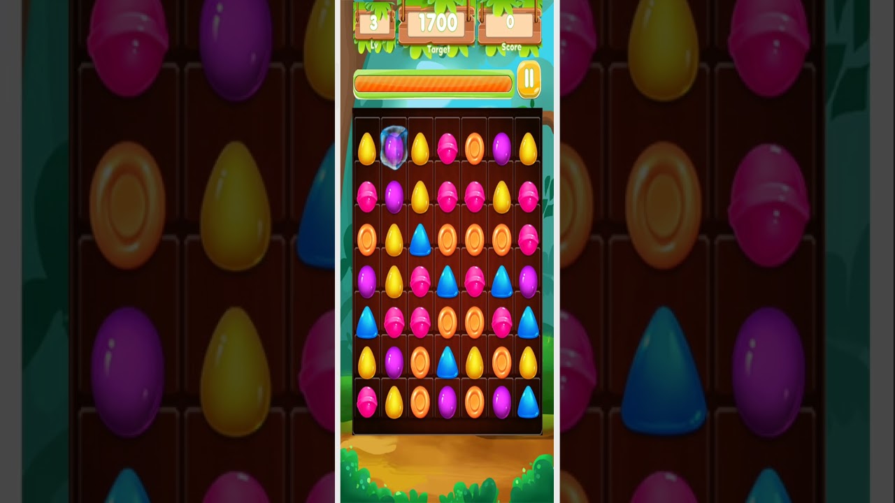 Overviewing of Candy Sweet Bomb Level 1 - 4, developed by pawika kuna, Made with unity