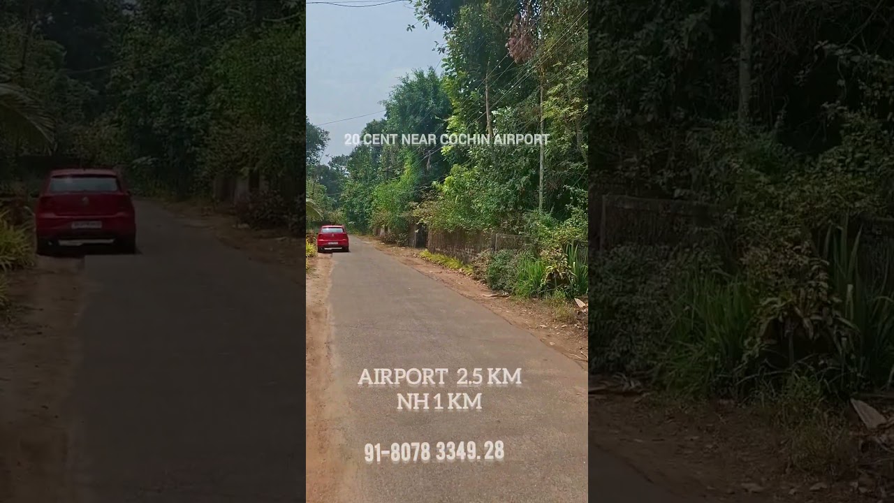 20 cebt semi commercial land for sale Nedumbassery Wide road frontage Asking price 8 lakhs per cent