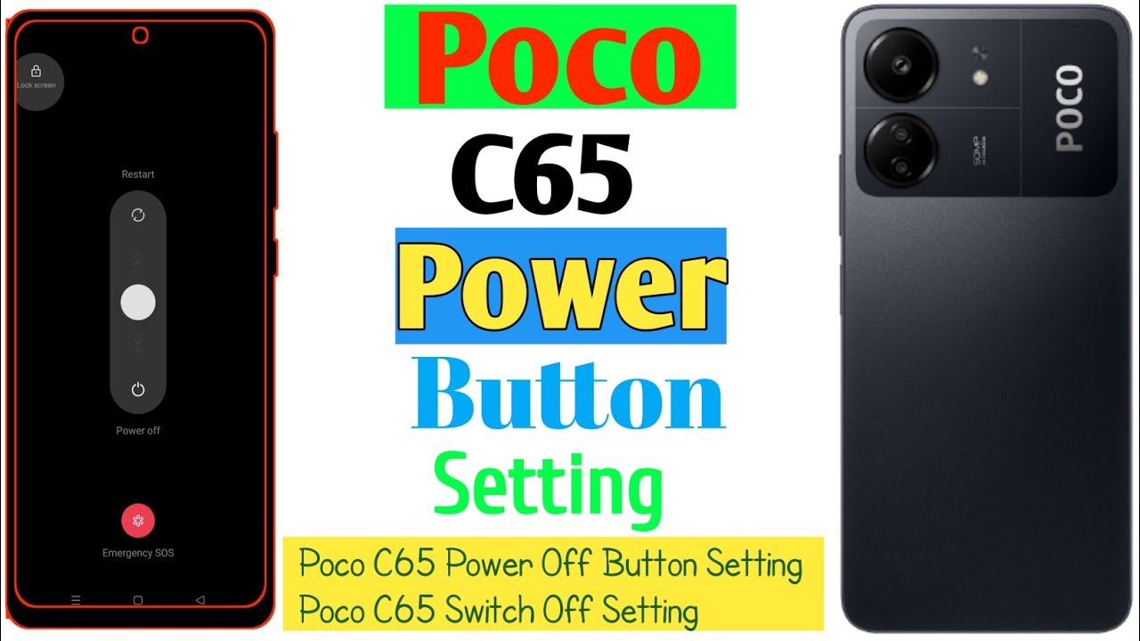 How To Poco C65 Power Off Button Setting/Poco C65 Switch Off Setting(Uzzol Technology)