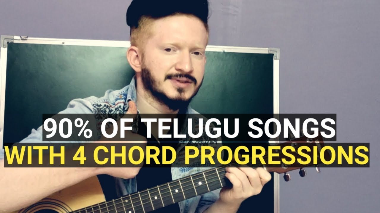Four important chord progression for beginners | Guitar lessons in telugu