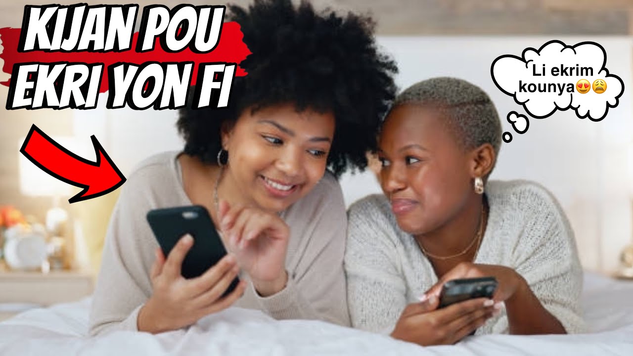 Men Kijanw ekri yon Fi ou fenk gen numérol: Bèl Kesyon,Pawòl+Teknik Kap Fèl Fou Damou Pale Avèw
