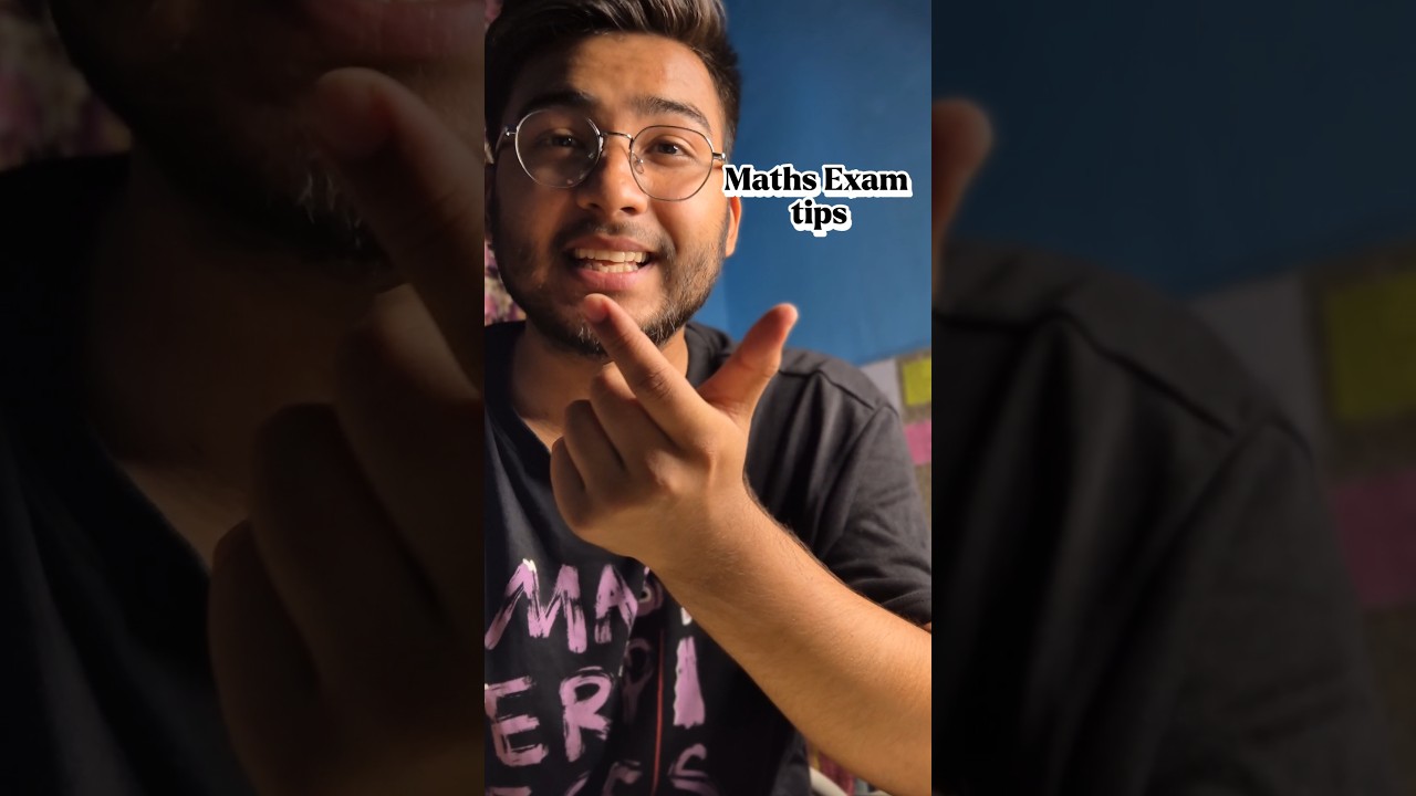 Maths Exam tips 