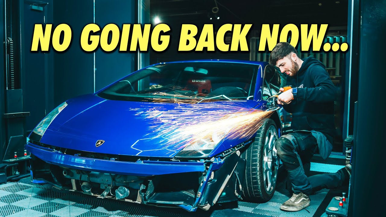 Fitting a $30k Liberty Walk bodykit to our 2JZ drift Lambo&hellip;