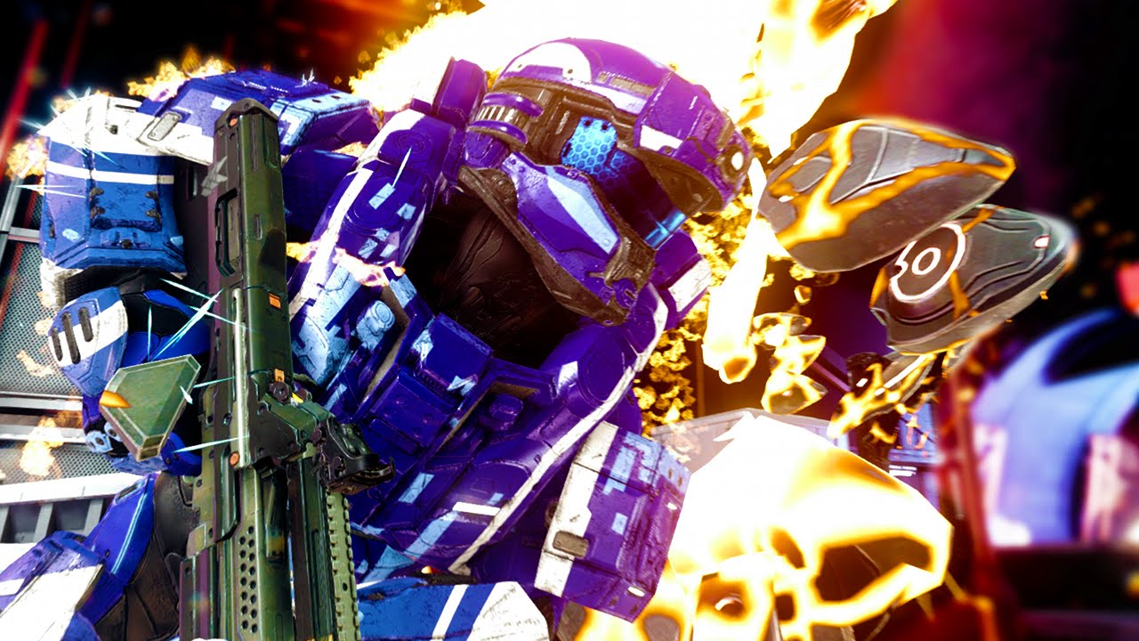 EXTREME ALIEN BATTLES! (HALO 5 Guardians Funny Moments)
