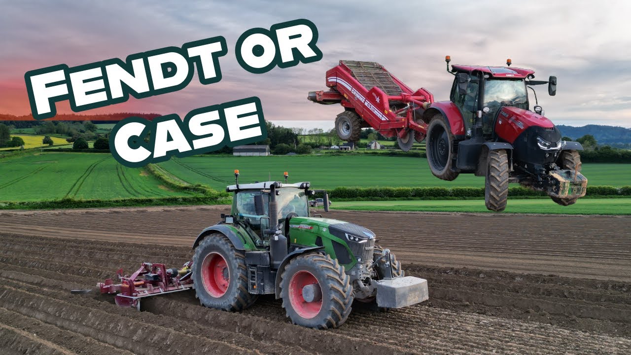 Gatley Farms planting potatoes #fendt #caseih #potato