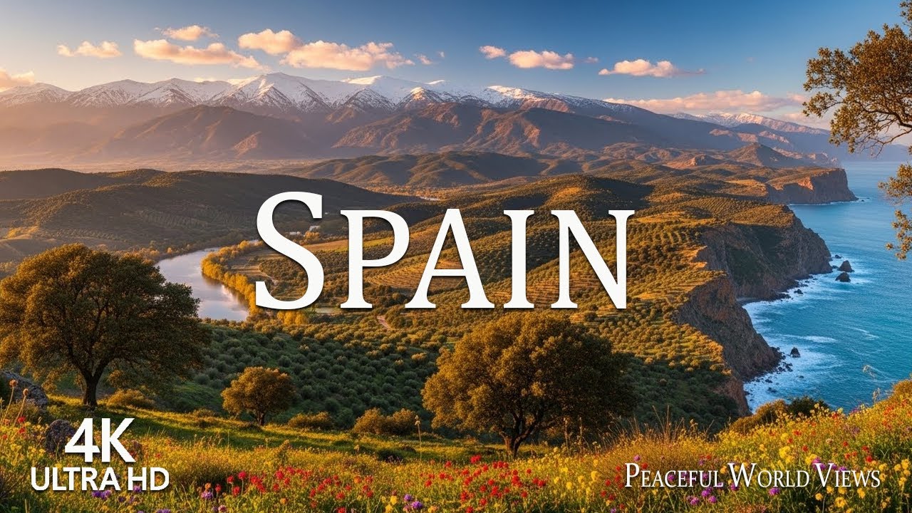 Spain in 4K &ndash; Peaceful Nature Film with Calm Ambient Sounds
