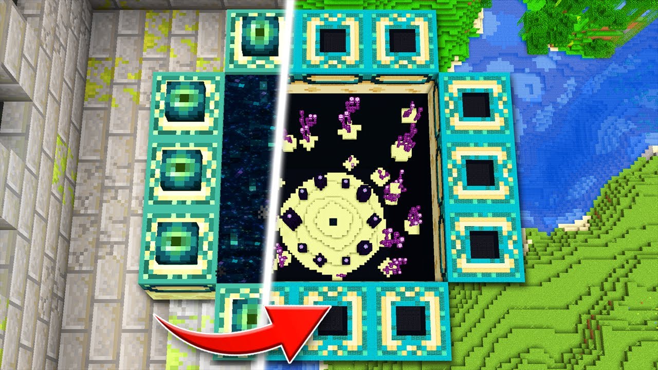 I TRANSFORMED The END PORTAL in Hardcore Minecraft! (#13)