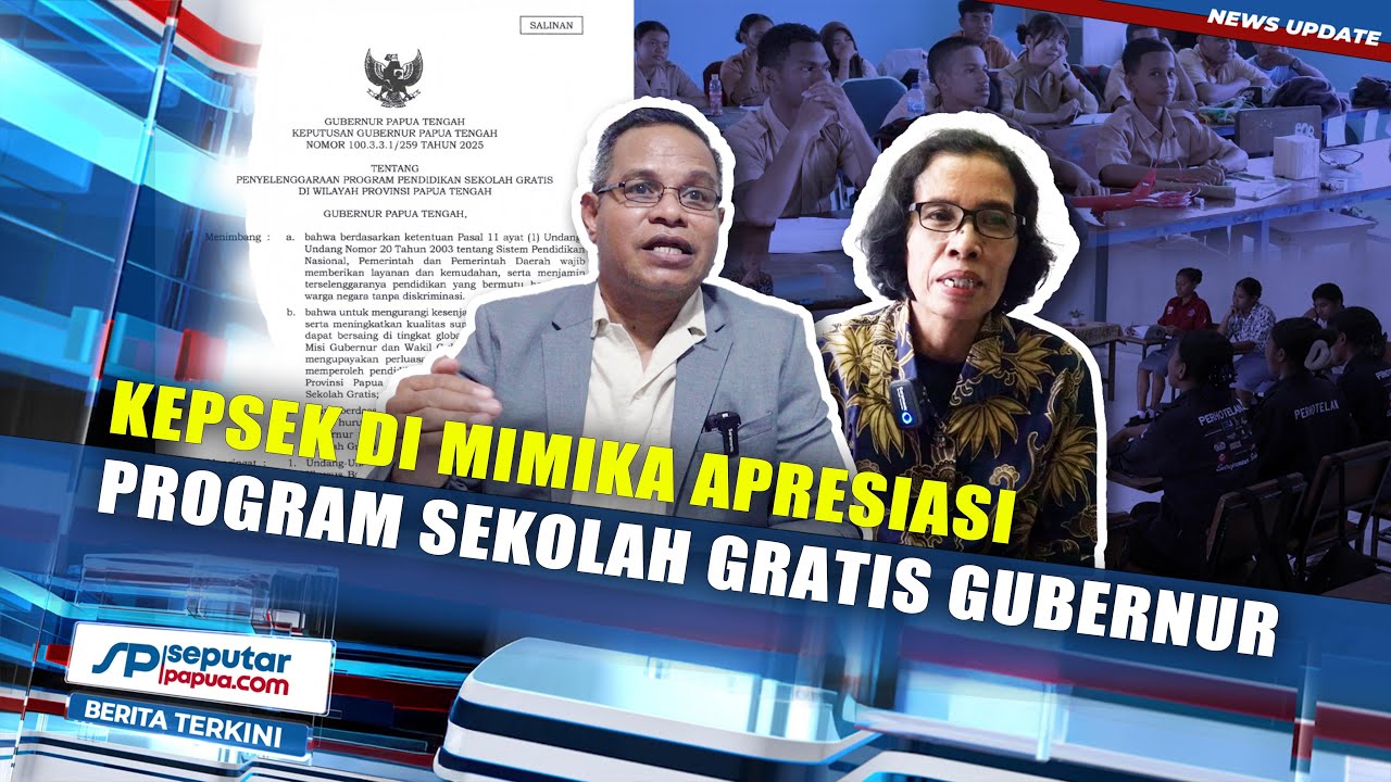 Kepsek di Mimika Apresiasi Program Sekolah Gratis Gubernur Papua Tengah