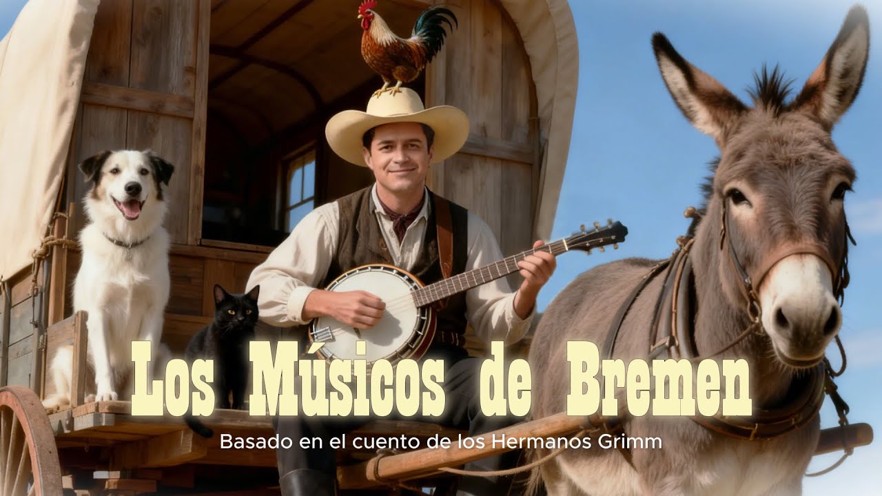 Los Músicos de Bremen - Hermanos Grimm / por @UbiAIMusic